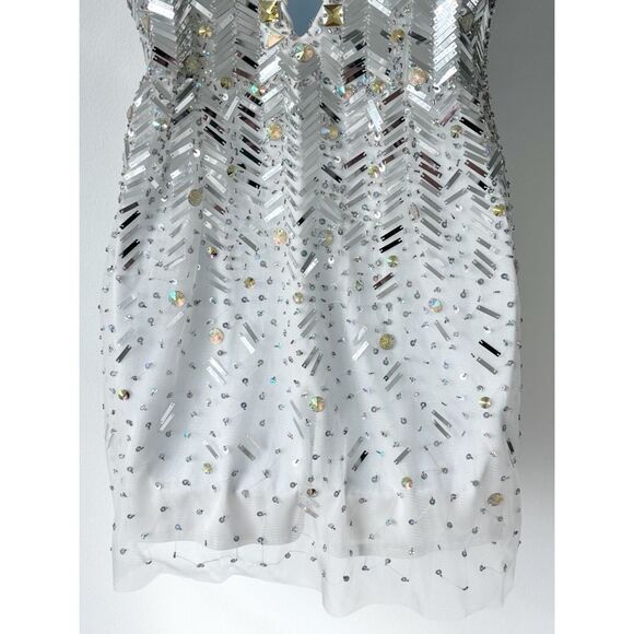 Dave & Johnny Sequin Lace-Up Backless Bodycon Dress | Size 7/8 - Picture 10 of 15